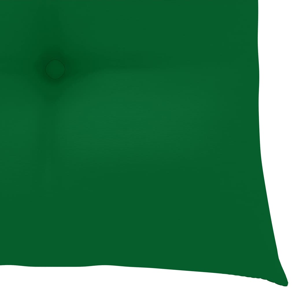 Coussins de chaise 2 pcs Vert 50x50x7 cm Tissu