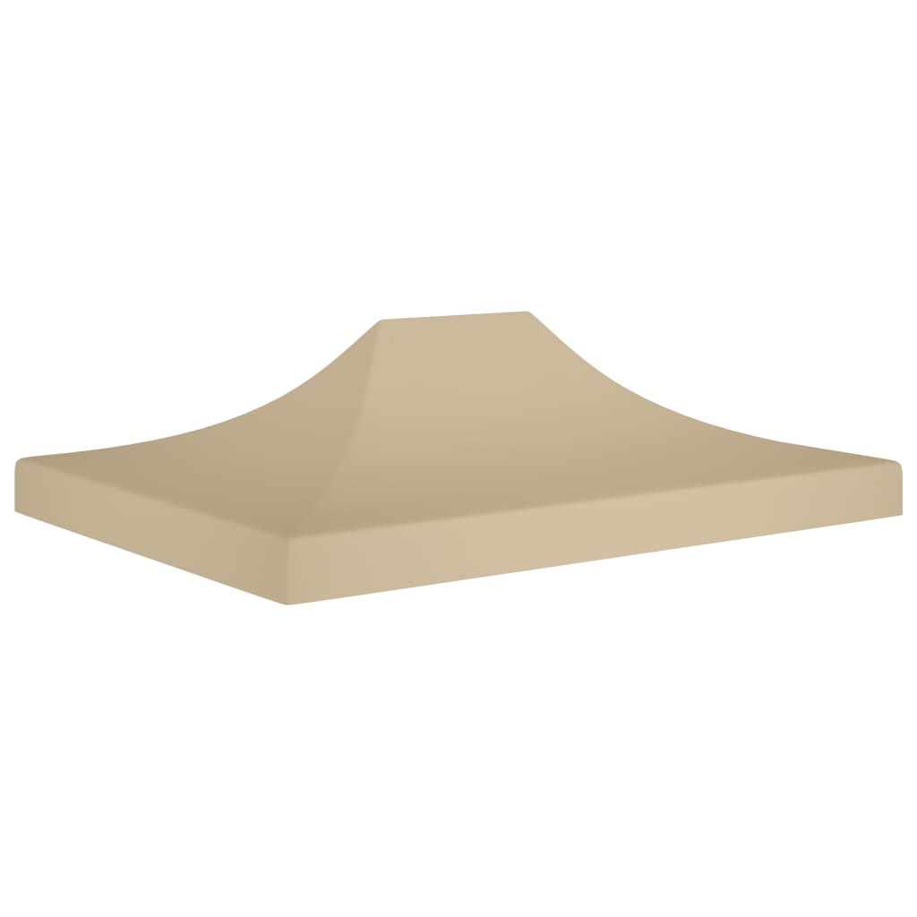 Toit de tente de réception 4x3 m Beige 270 g/m²