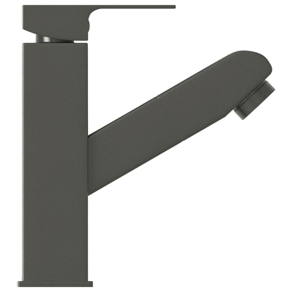 Robinet de lavabo rétractable Finition grise 157x172 mm