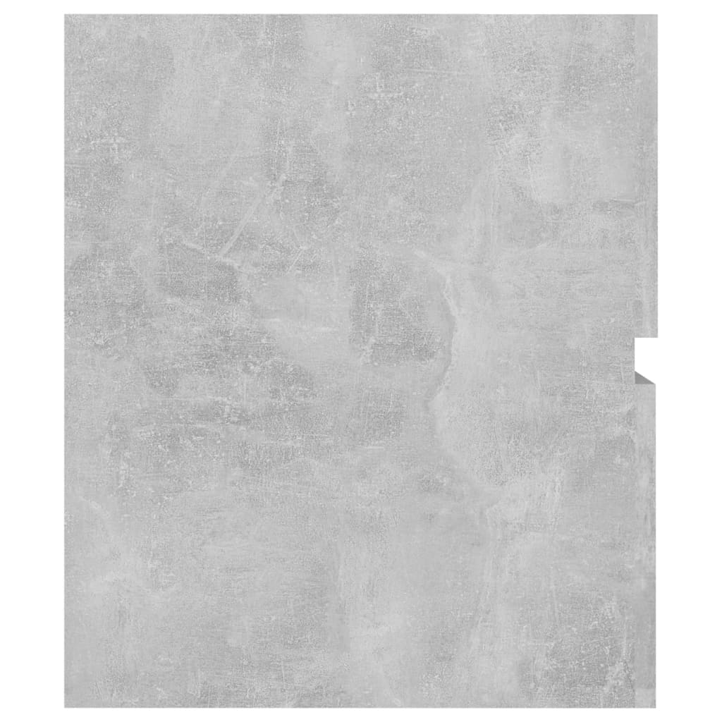 Armoire d'évier Gris béton 60x38,5x45 cm Aggloméré