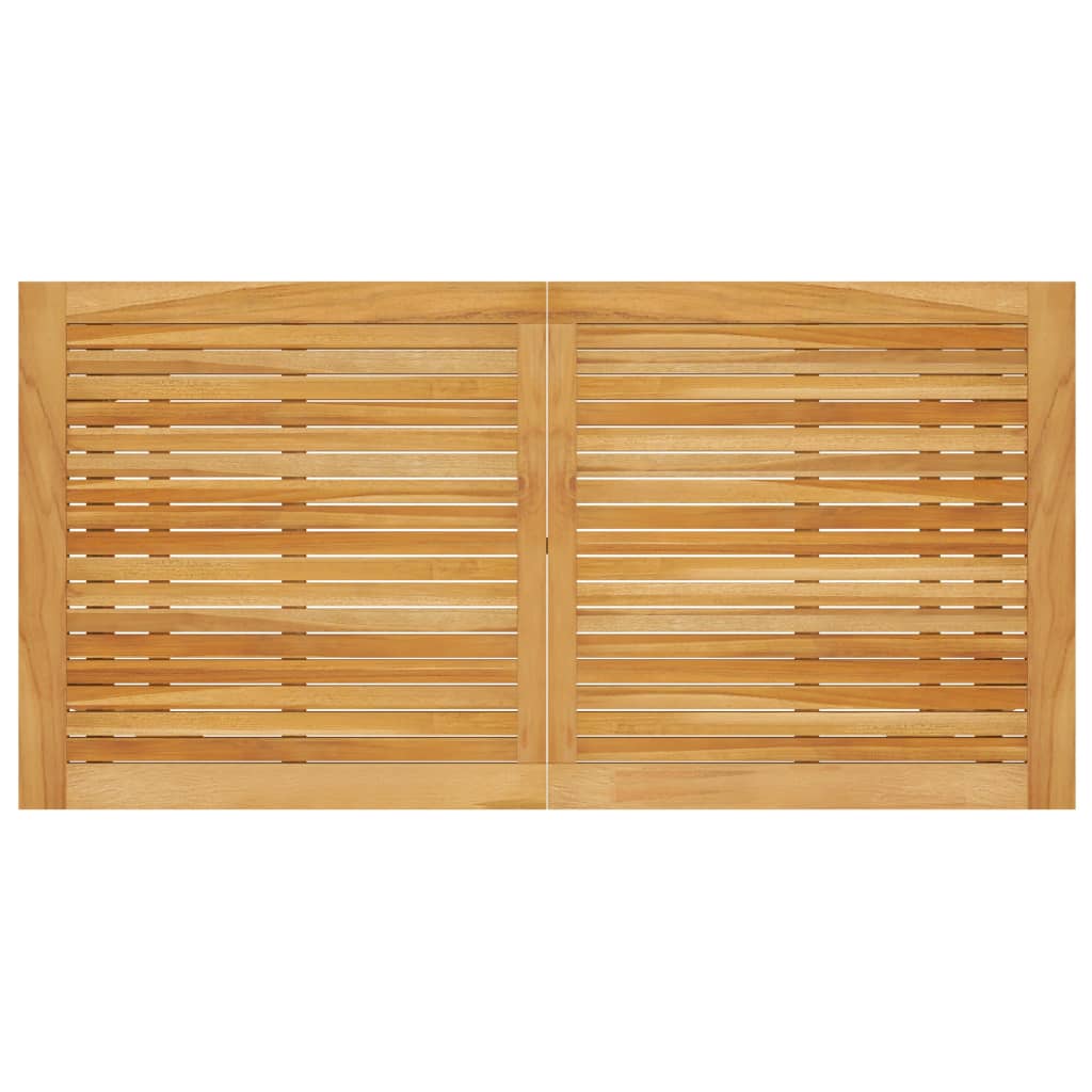 Ensemble de salle à manger de jardin 5 pcs Gris clair