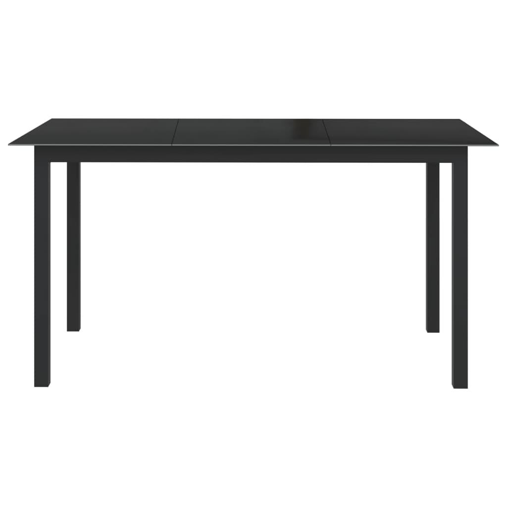 Ensemble de salle à manger de jardin 7 pcs Aluminium Anthracite