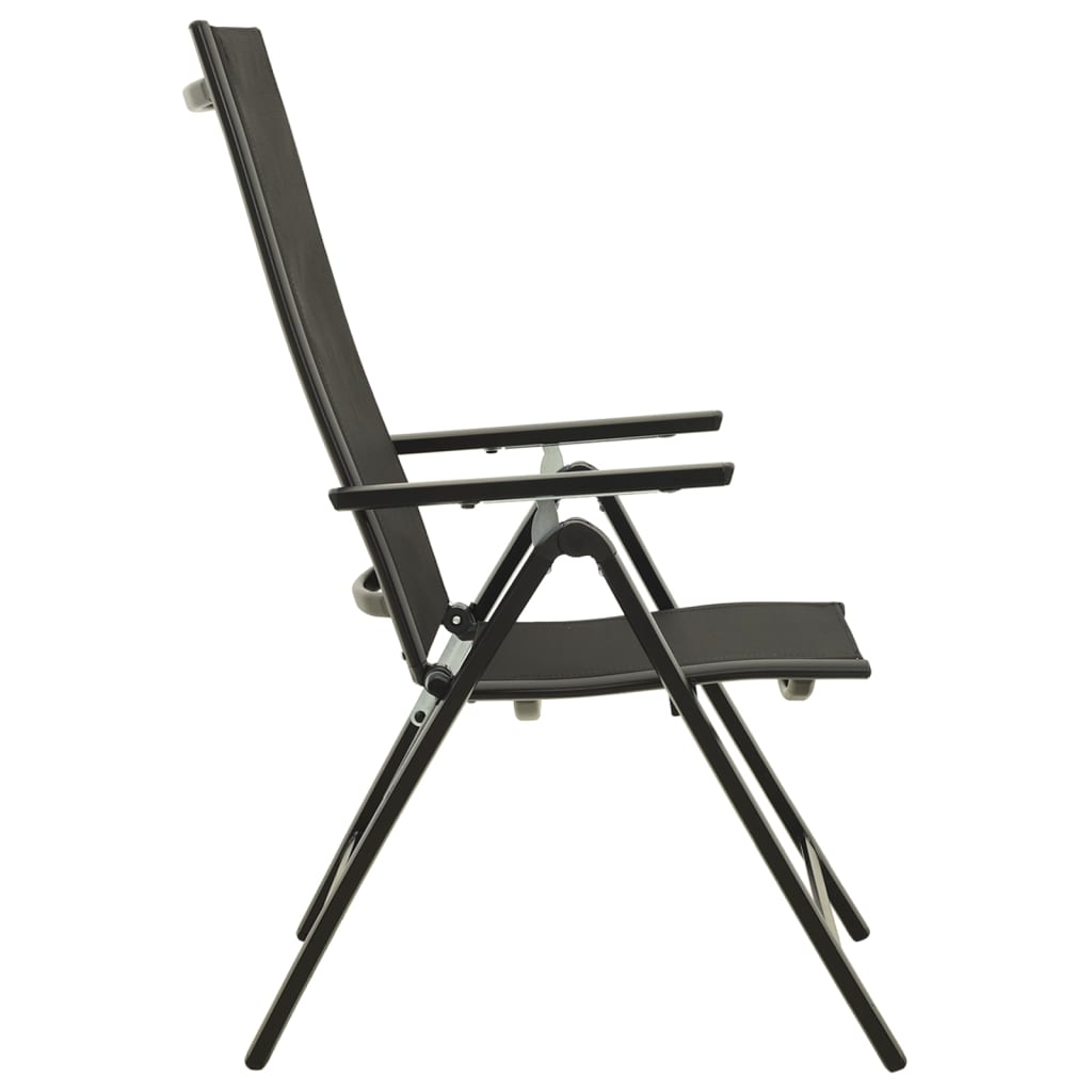 Ensemble de salle à manger de jardin 7 pcs Aluminium Anthracite