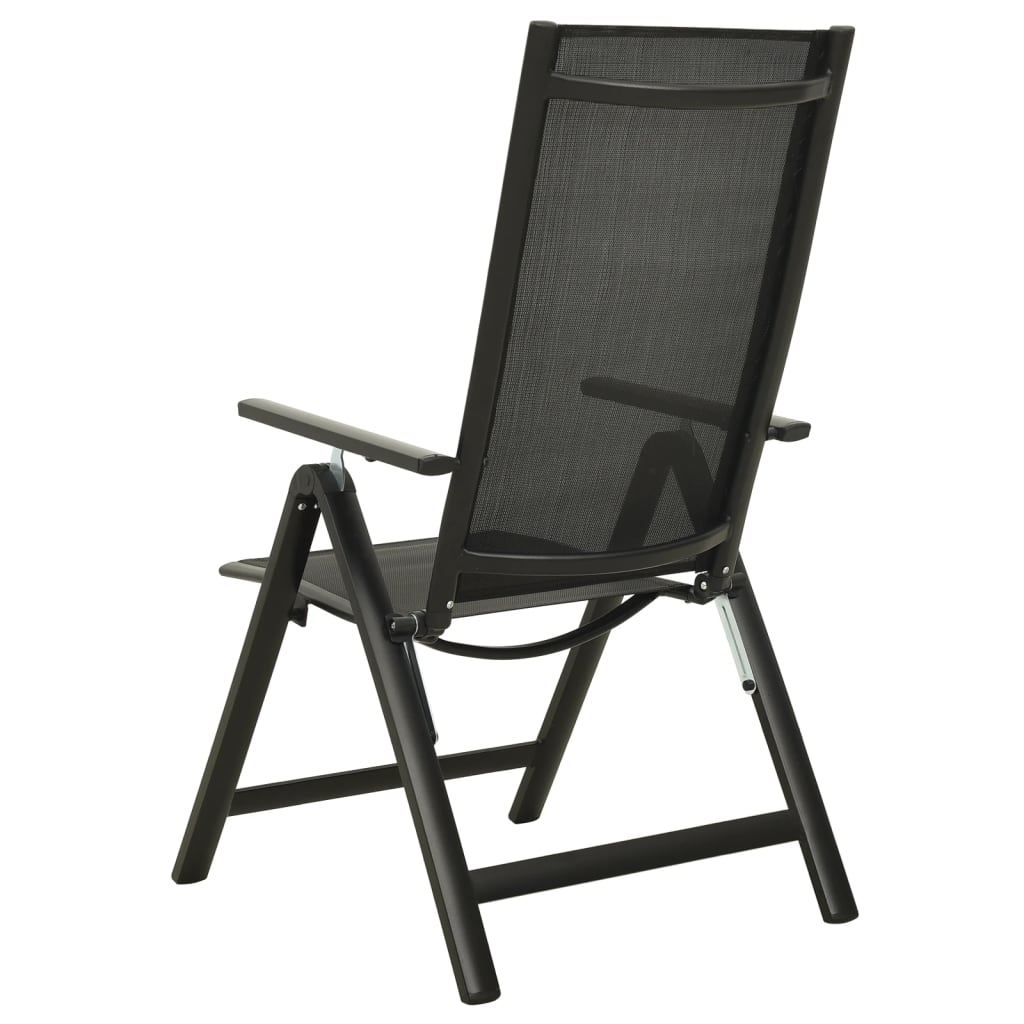Ensemble de salle à manger de jardin 7 pcs Aluminium Anthracite