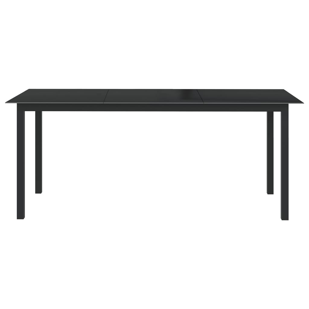 Ensemble de salle à manger de jardin 9 pcs Aluminium Anthracite