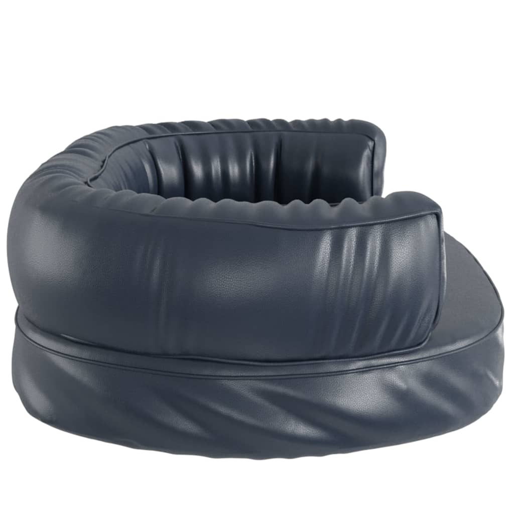 Lit pour chien en Mousse Bleu foncé 75x53cm Similicuir