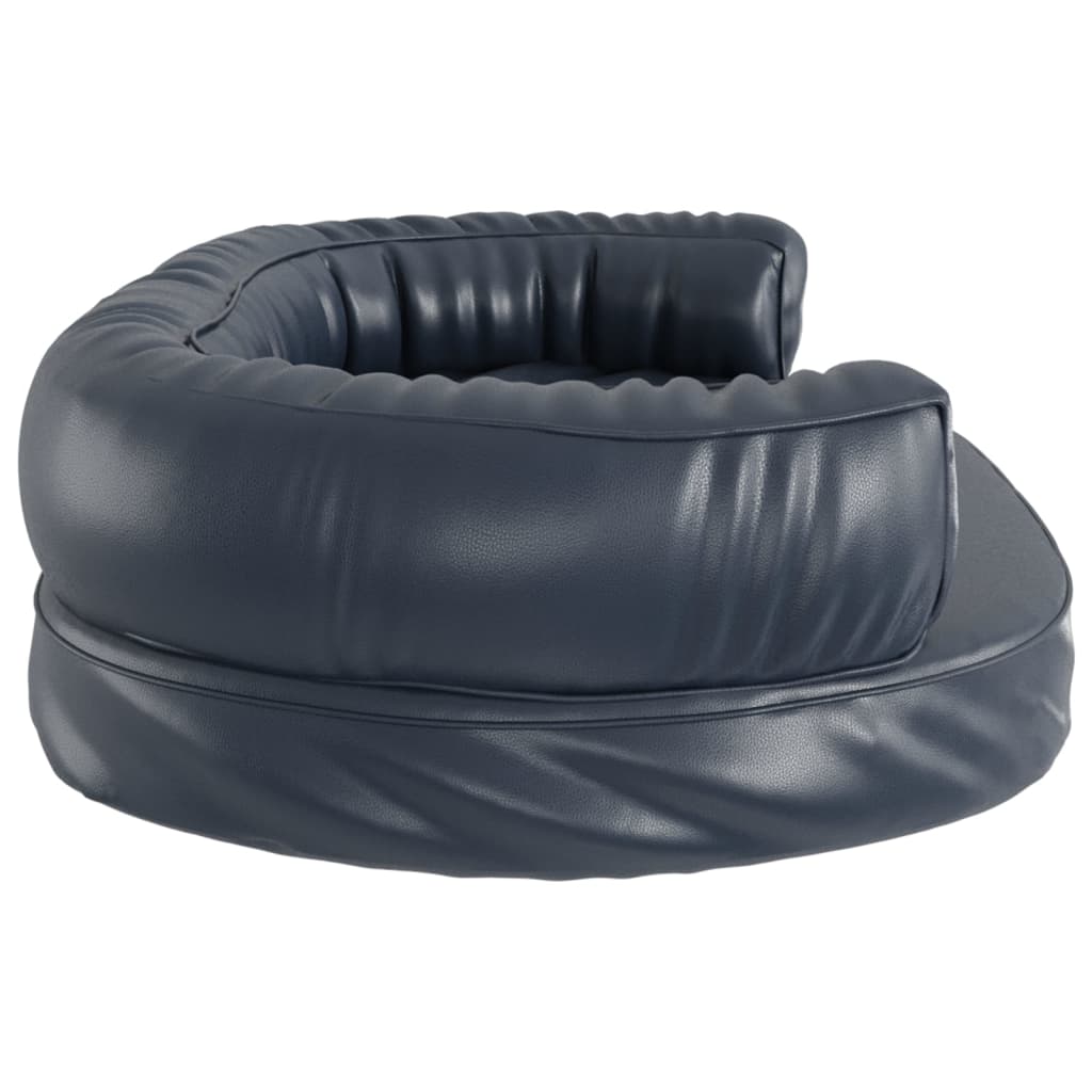 Lit pour chien en Mousse Bleu foncé 88x65cm Similicuir