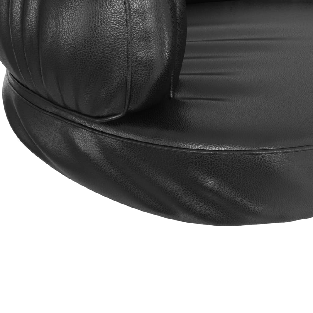 Lit pour chien en Mousse Noir Similicuir