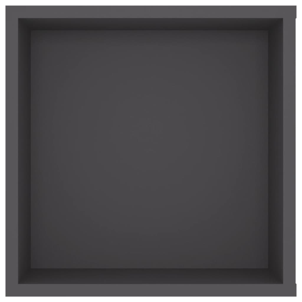 Meuble TV mural Gris 102x35x35 cm Aggloméré