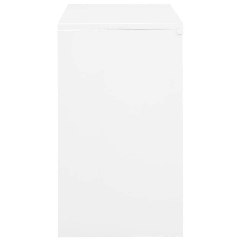 Armoire de bureau Blanc 90x40x70 cm Acier