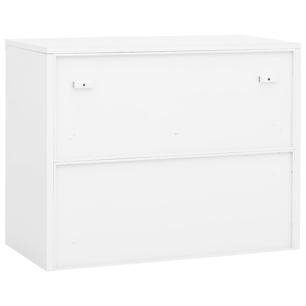 Armoire de bureau Blanc 90x40x70 cm Acier