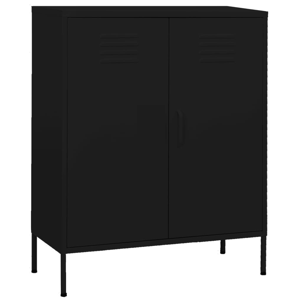 Armoire de rangement Noir 80x35x101,5 cm Acier