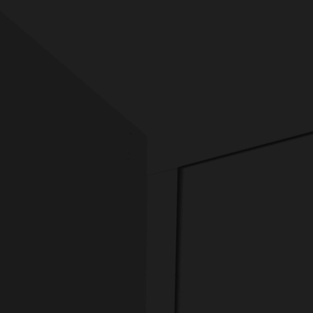 Armoire de rangement Noir 80x35x101,5 cm Acier