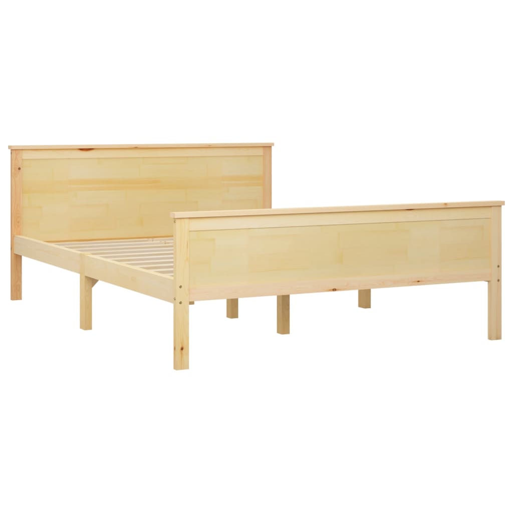 Cadre de lit Bois de pin massif 120x200 cm