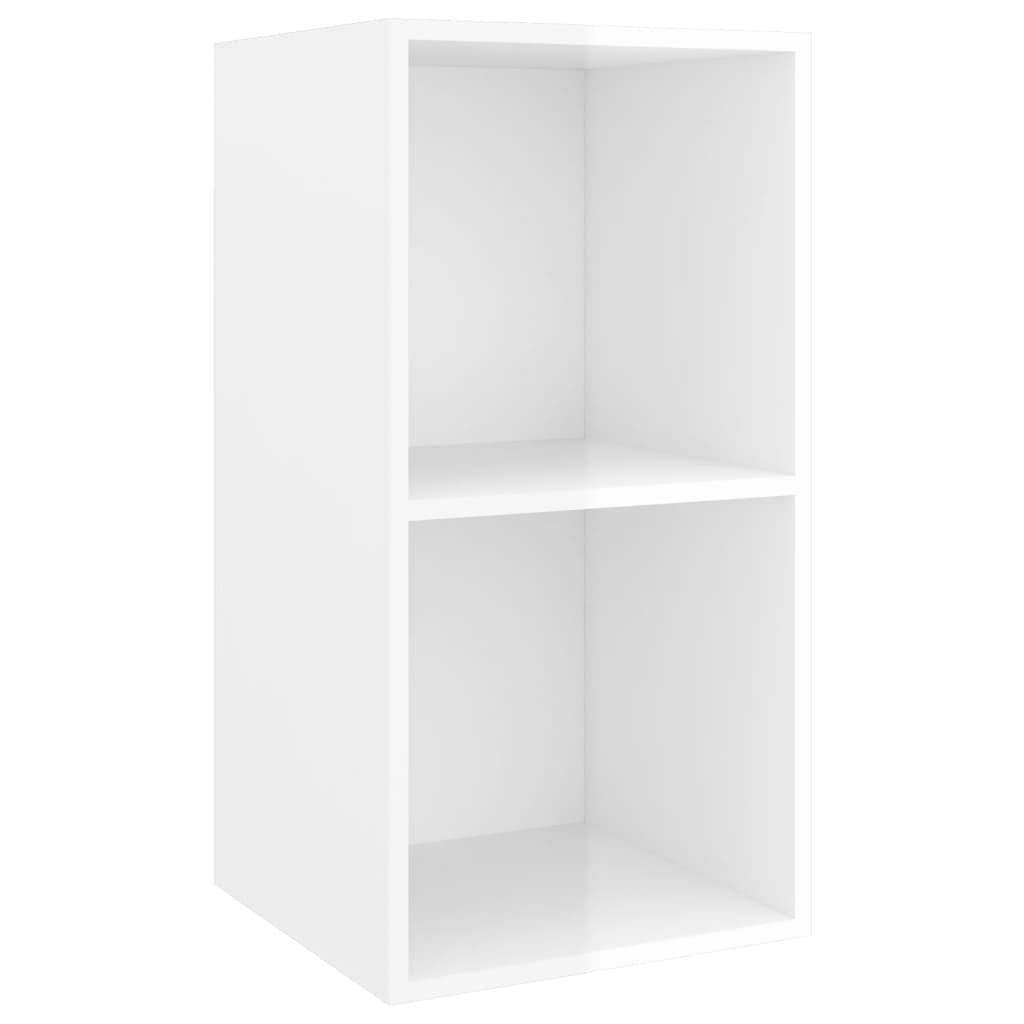 Ensemble de meuble TV 4 pcs Blanc brillant Aggloméré