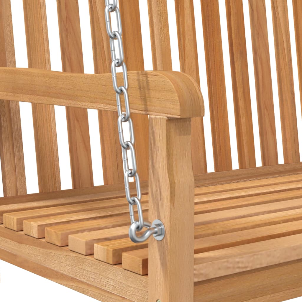 Balancelle Bois de teck massif 114x60x64 cm