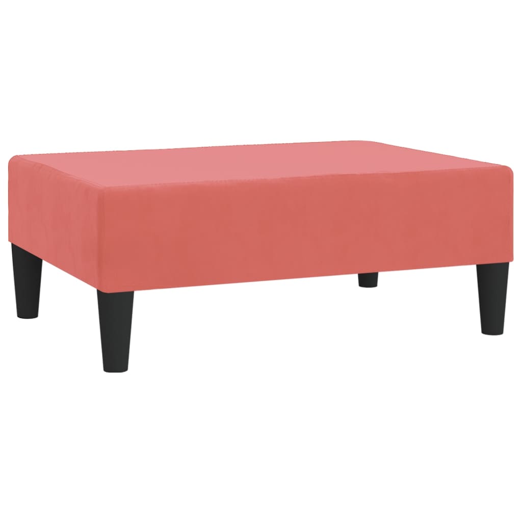 Repose-pied Rose 78x56x32 cm Velours
