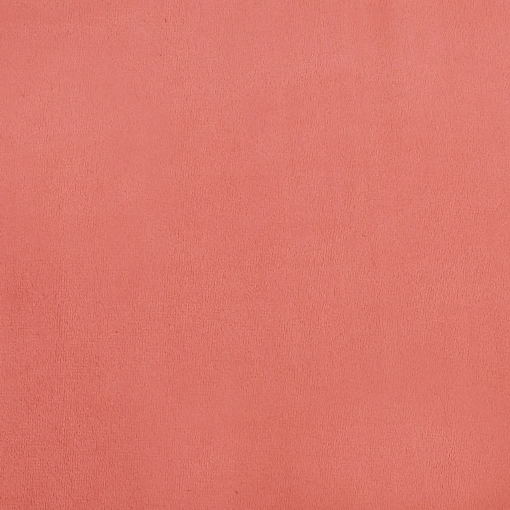 Repose-pied Rose 78x56x32 cm Velours