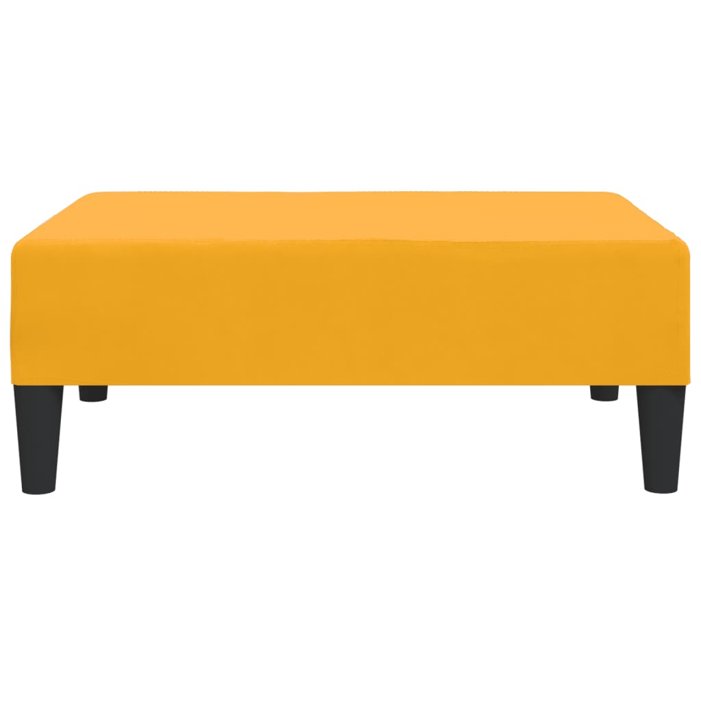Repose-pied Jaune 78x56x32 cm Velours