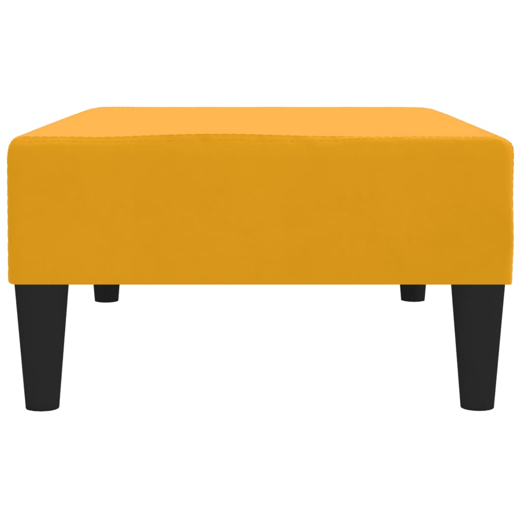 Repose-pied Jaune 78x56x32 cm Velours