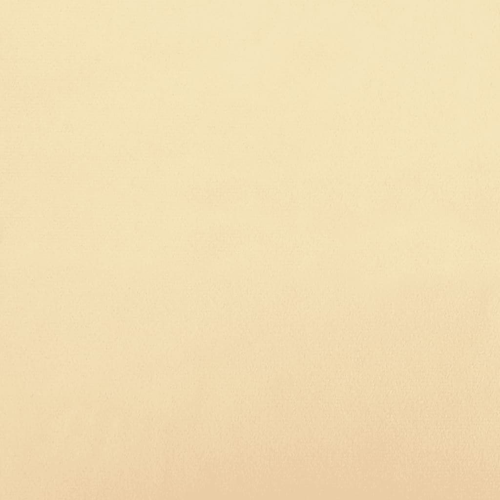 Repose-pied Crème 78x56x32 cm Velours