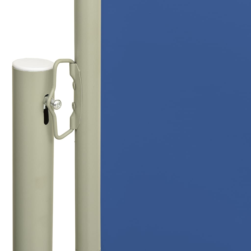 Auvent latéral rétractable de patio 160x500 cm Bleu