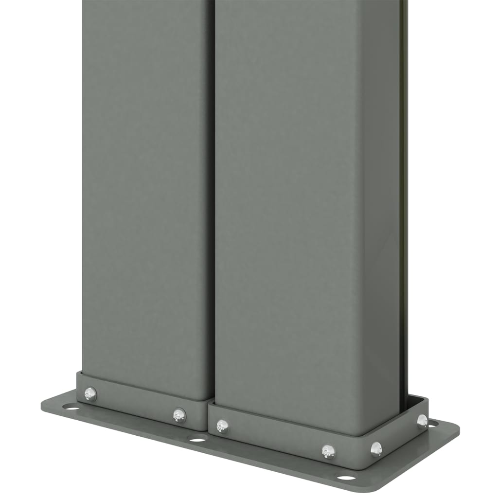 Auvent latéral rétractable Marron 180x1000 cm