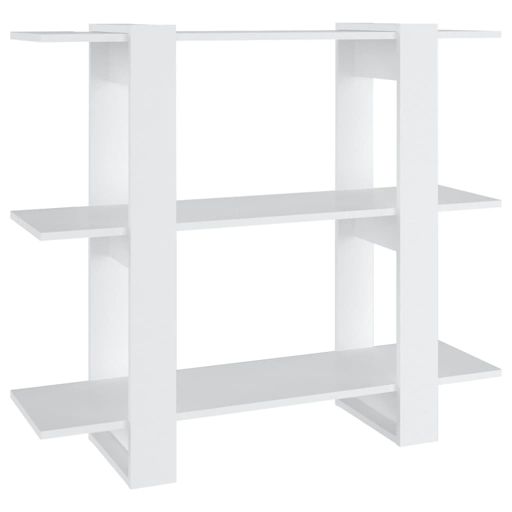 Bibliothèque/Séparateur de pièce Blanc 100x30x87 cm