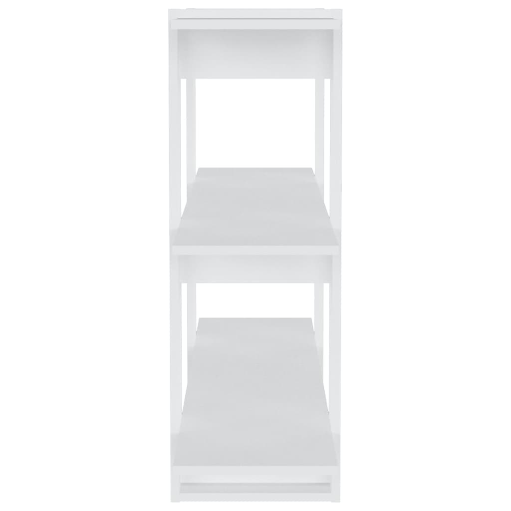 Bibliothèque/Séparateur de pièce Blanc 100x30x87 cm
