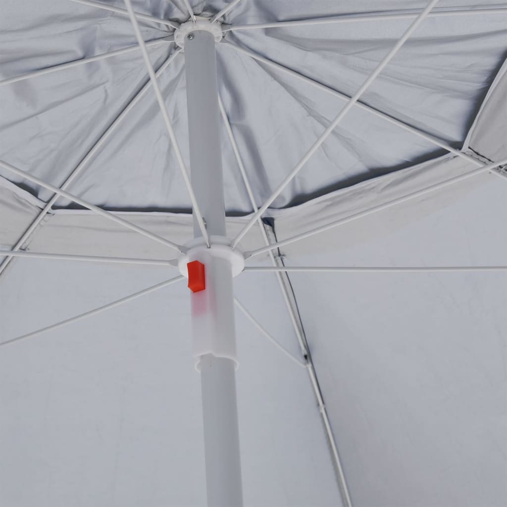 Parasol de plage avec parois latérales Anthracite 215 cm