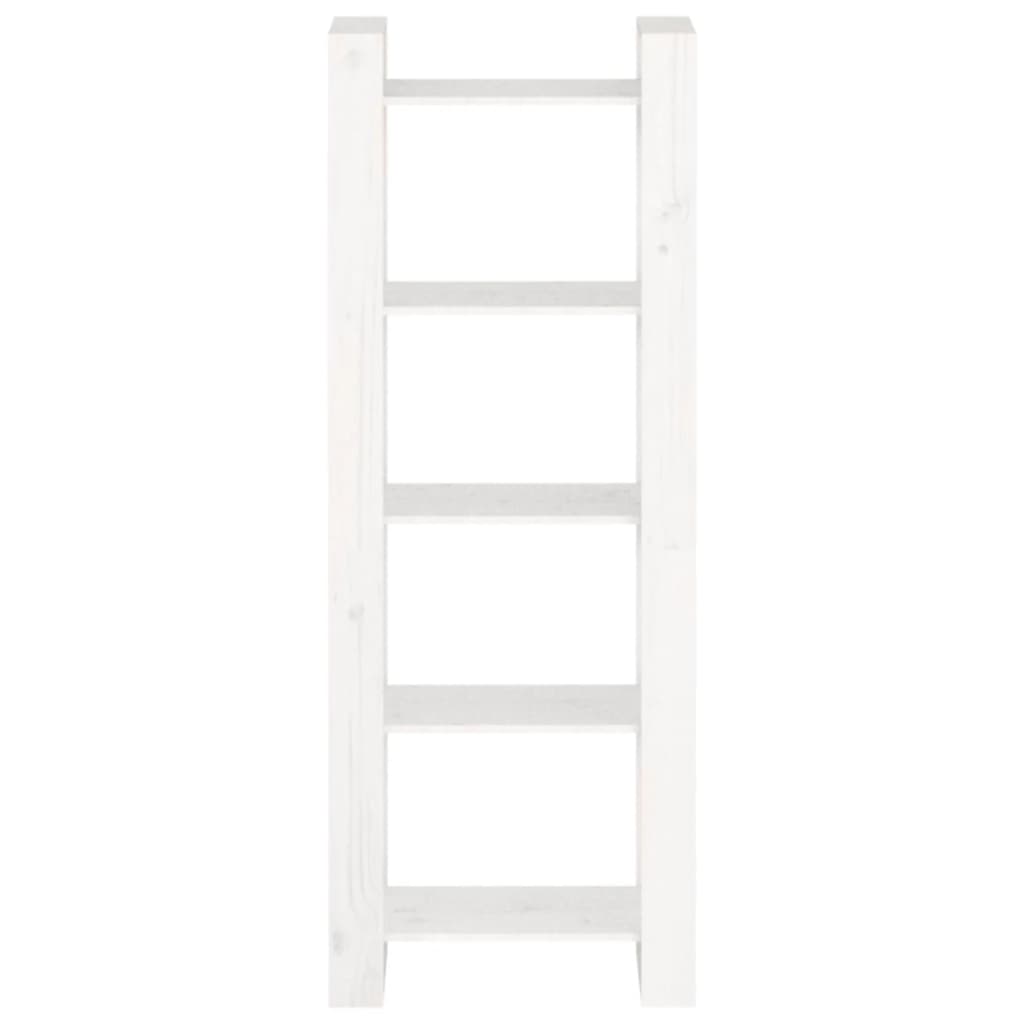 Bibliothèque/Séparateur de pièce Blanc 60x35x160 cm Bois massif