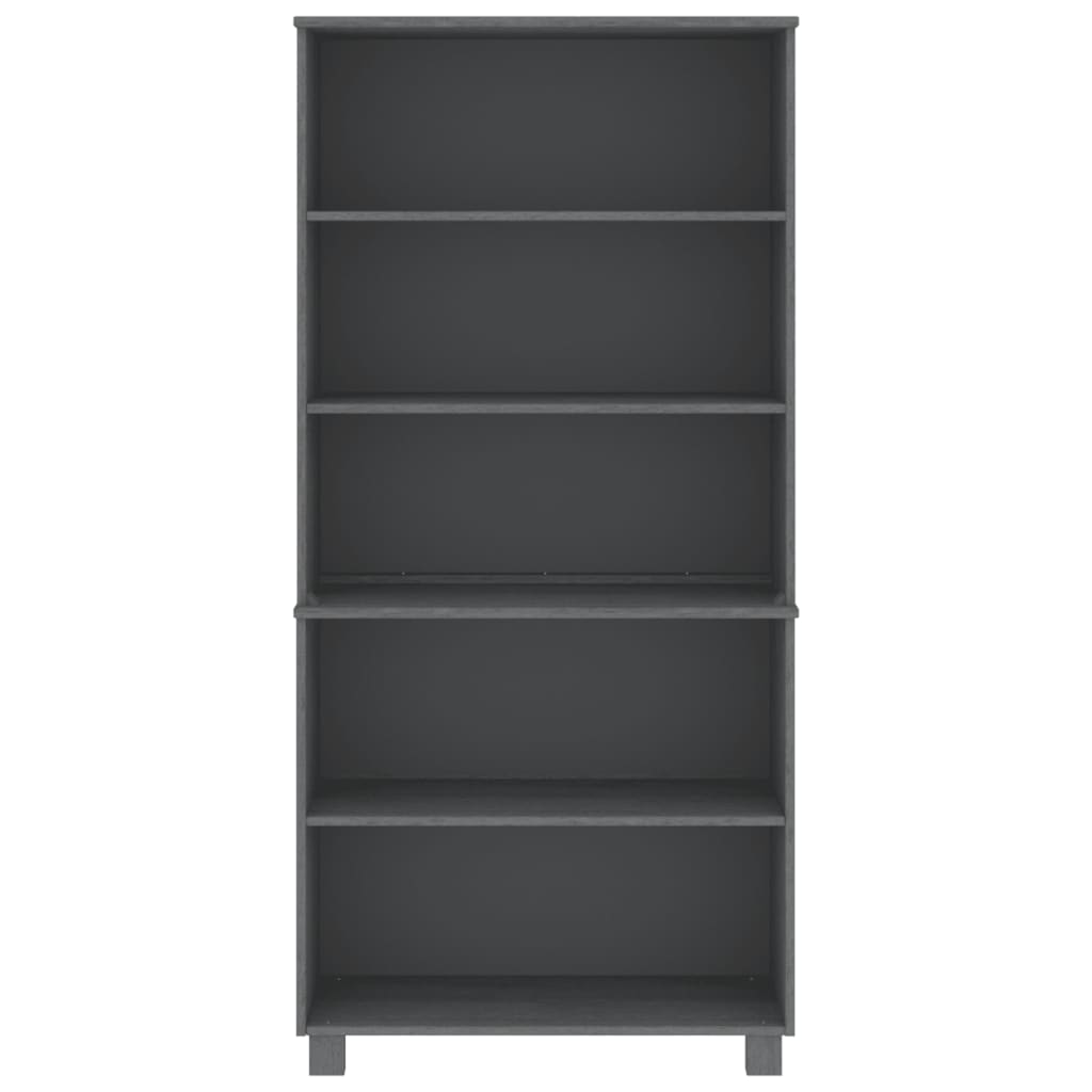 Buffet Bois massif de pin Gris foncé