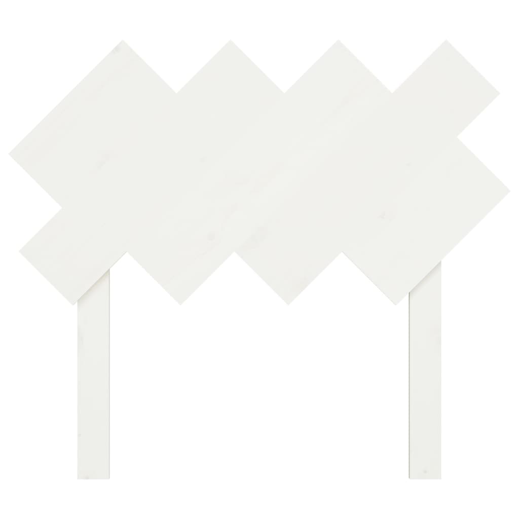 Tête de lit Blanc 92x3x81 cm Bois massif de pin
