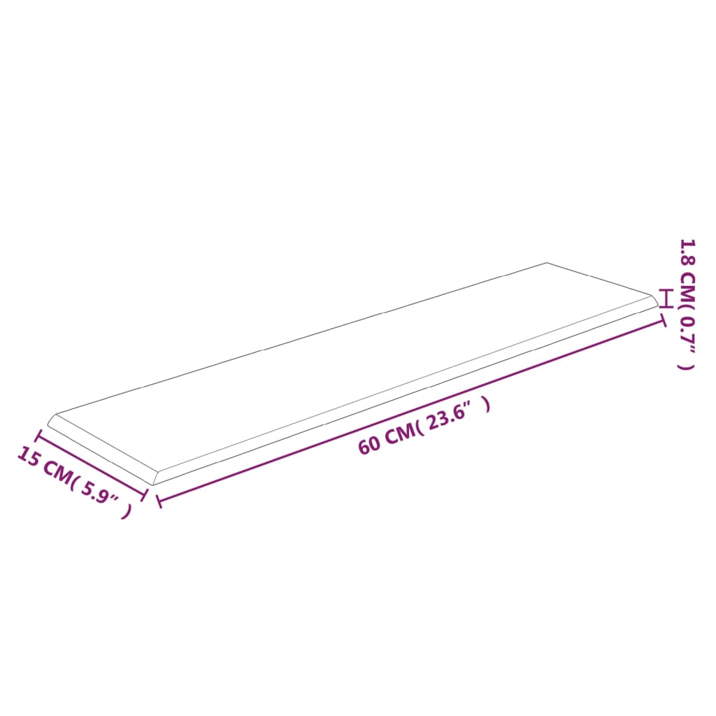 Panneaux muraux 12 pcs Marron 60x15 cm Similicuir 1,08 m²