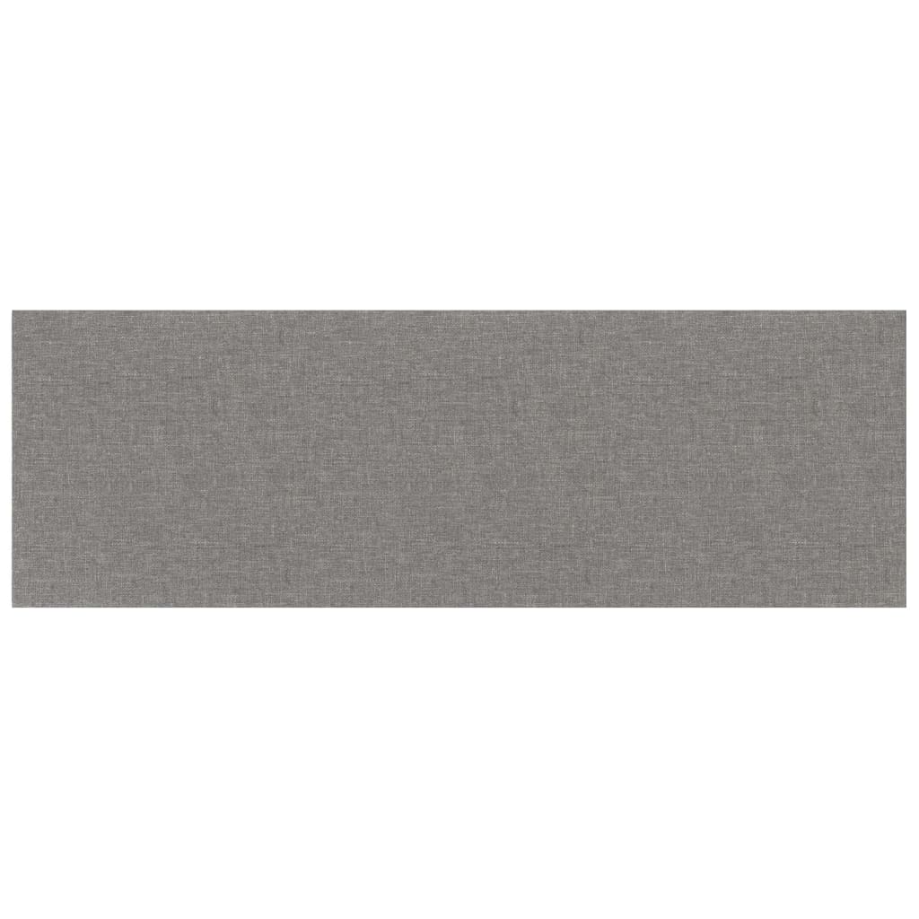 Panneaux muraux 12 pcs Gris clair 90x30 cm Tissu 3,24 m²