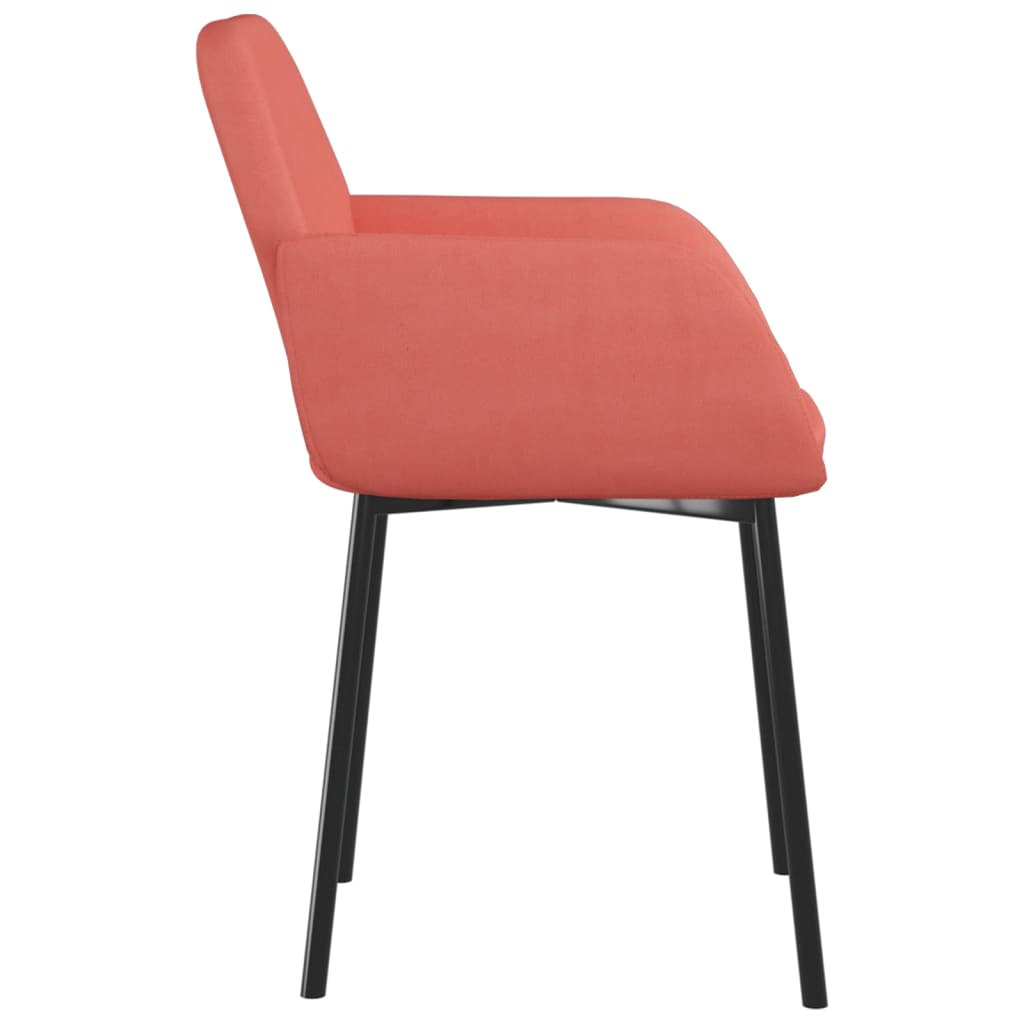 Chaises de salle à manger 2 pcs Rose Velours