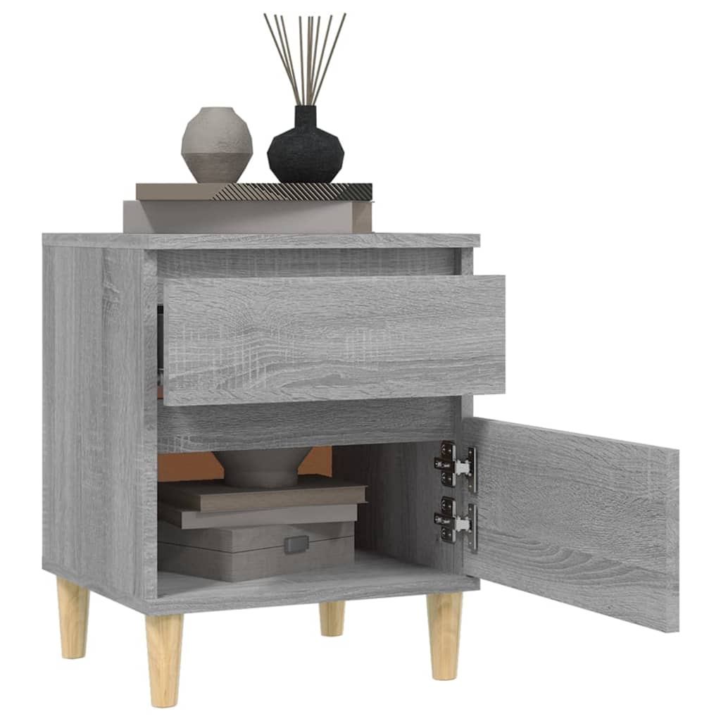 Table de chevet Sonoma gris 40x35x50 cm