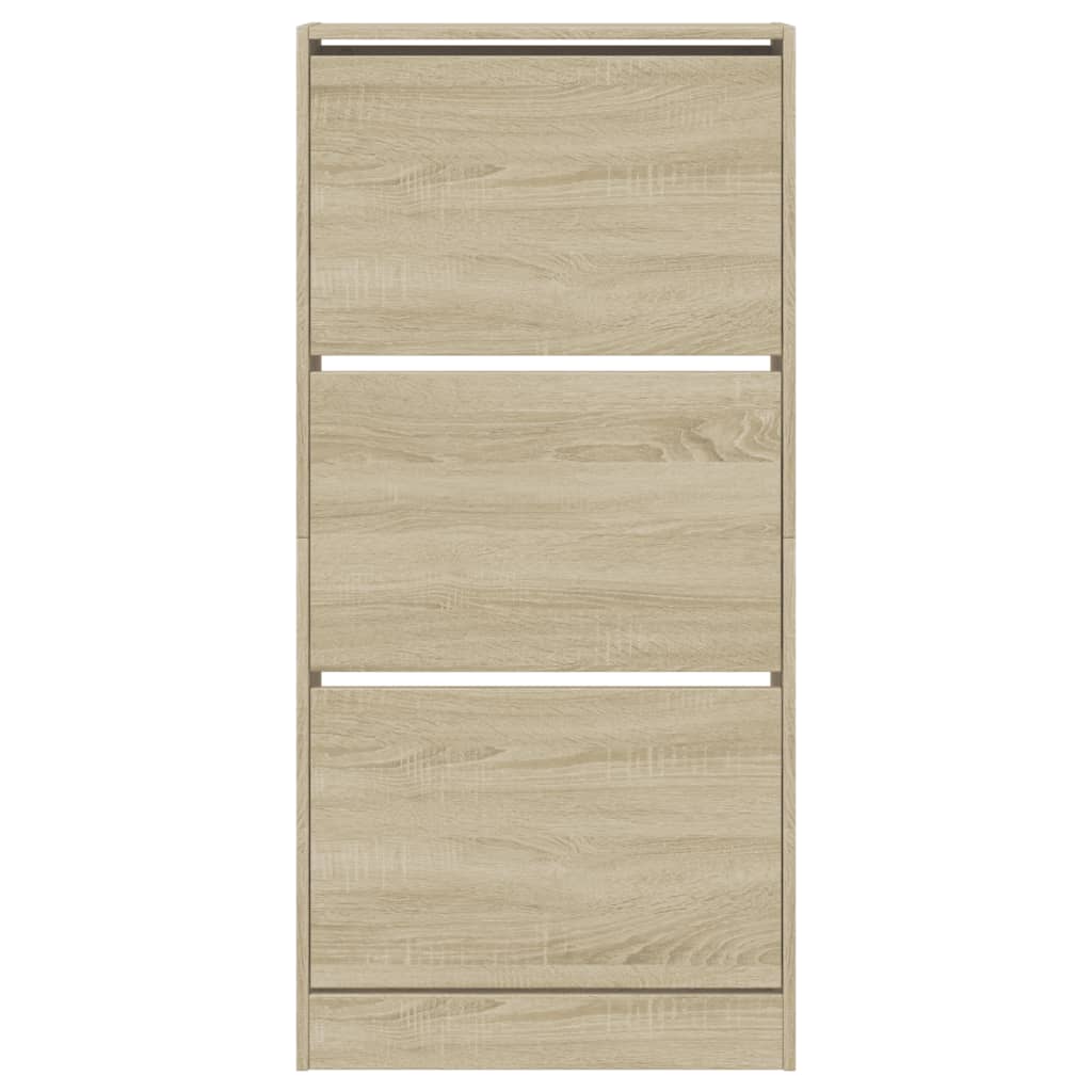 Armoire à chaussures chêne sonoma 60x21x125,5cm bois ingénierie