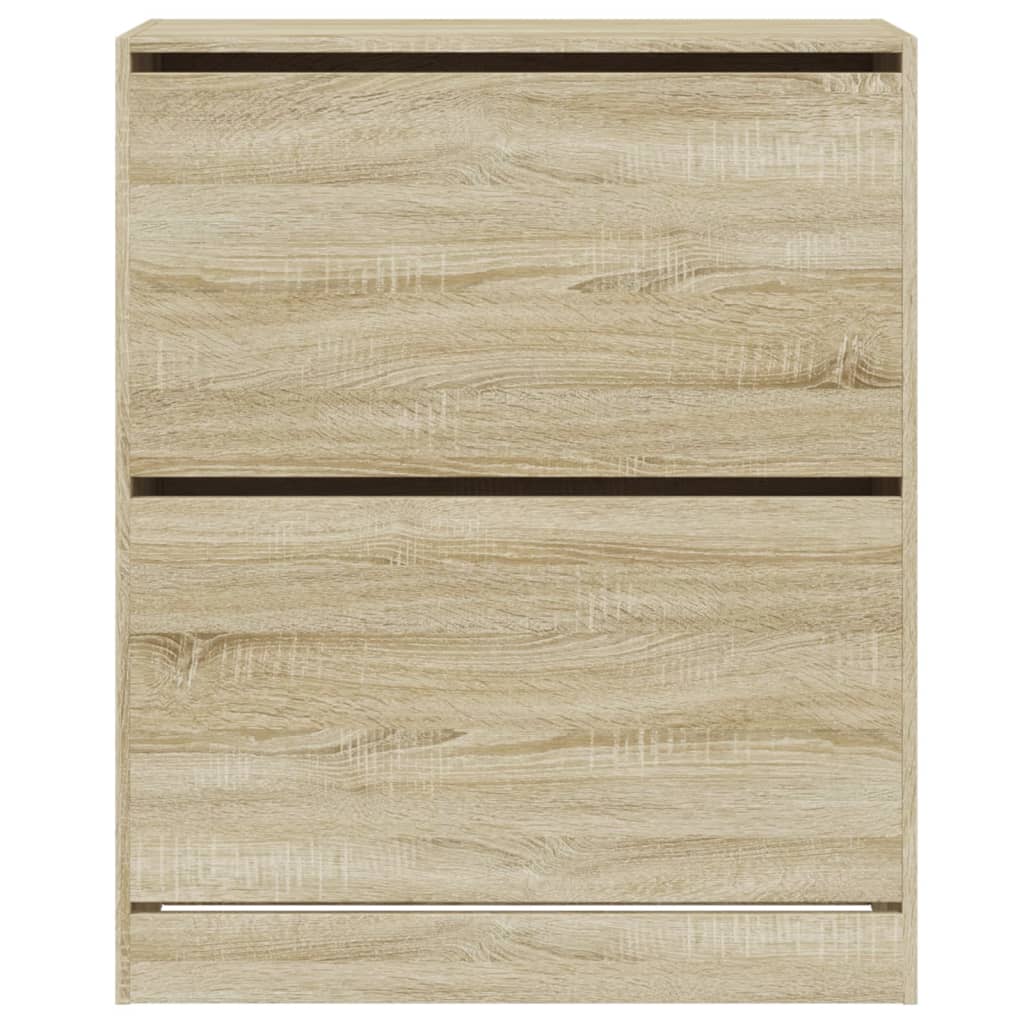 Armoire à chaussures chêne sonoma 80x34x96,5 cm bois ingénierie