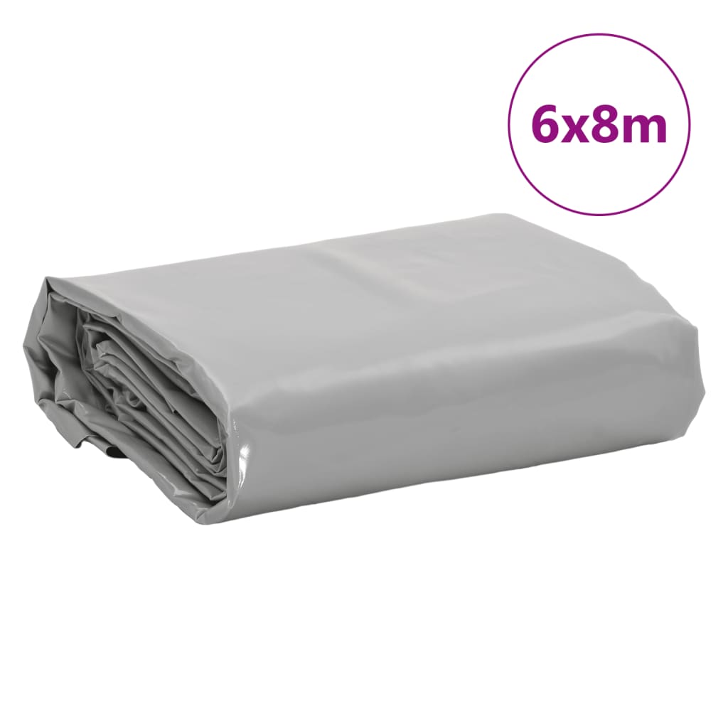 Bâche gris 6x8 m 600 g/m²
