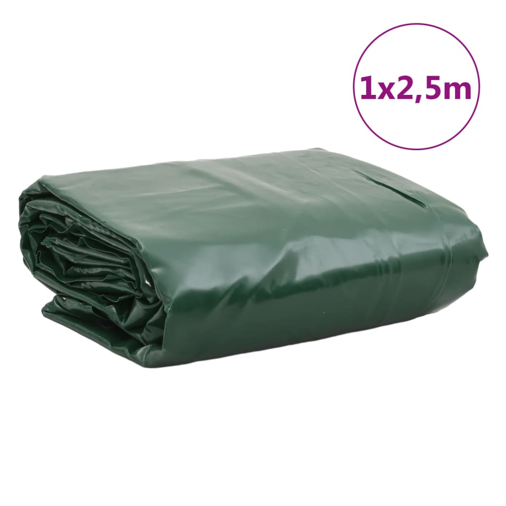 Bâche vert 1x2,5 m 600 g/m²