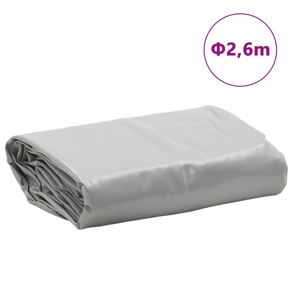 Bâche gris Ø 2,6 m 600 /m²