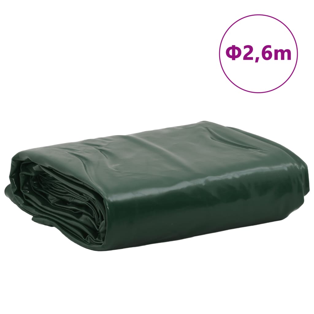 Bâche vert Ø 2,6 m 600 /m²